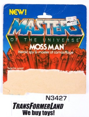 Heman MOTU Vintage Original Basics Moss Man package only