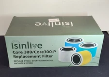 ISINLIVE Core 300 / Core 300-P Air Purifier Filter  2 PACK