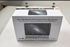 10.1 HD Digital TFT Screen Ultra-thin Design Touch Button Car Headrest DVD HDMI
