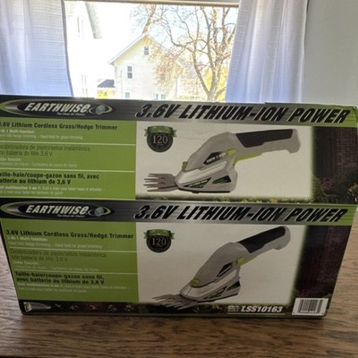 Earthwise 3.6V Lithium-Ion Cordless Hand Held Grass/Hedge Trimmer LSS10163