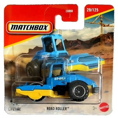 Matchbox Road Roller 29/125 2026 1:64 Modellauto Spielzeug Bulldozer Baustelle