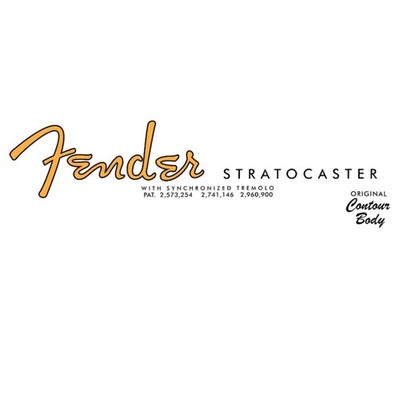 3er Pack Stratocaster Decal 50s Fender Style Waterslide Ultra-hi-res Non-Meta...