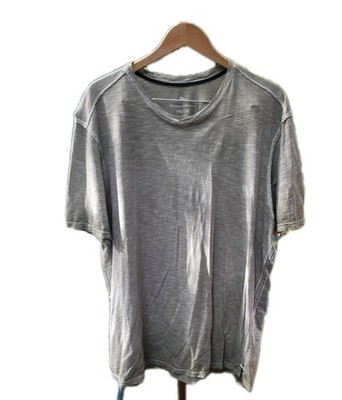 Tommy Bahama V-neck 100% Pima Cotton Shirt XXL Short Sleeve Suncoast Shores Coal