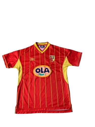 Vintage Umbro RC Lens Shirt Mens XL Home Red 1999/2000