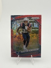 2025 Panini Prizm Treveyon Henderson Red Sparkle SSP