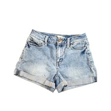 SO High-Rise Denim Shorts Size 3/26W Light Blue High-Waisted EUC