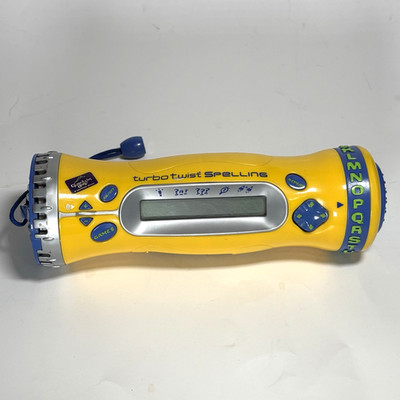 LEAP FROG QUANTUM LEAP TURBO TWIST SPELLING YELLOW/BLUE WORKS GREAT