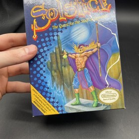 Solstice: The Quest for the Staff of Demnos (Nintendo, 1990) NES CIB Completo