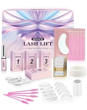 Lash Lift & Perm Kit 5 Sets Eyelash & Brow Lamination Curling Set Home Use
