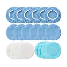 Mudder 20 Pieces 9 to 10 Inches Buffer Pads Car Polisher Bonnet Orbital Buffe...