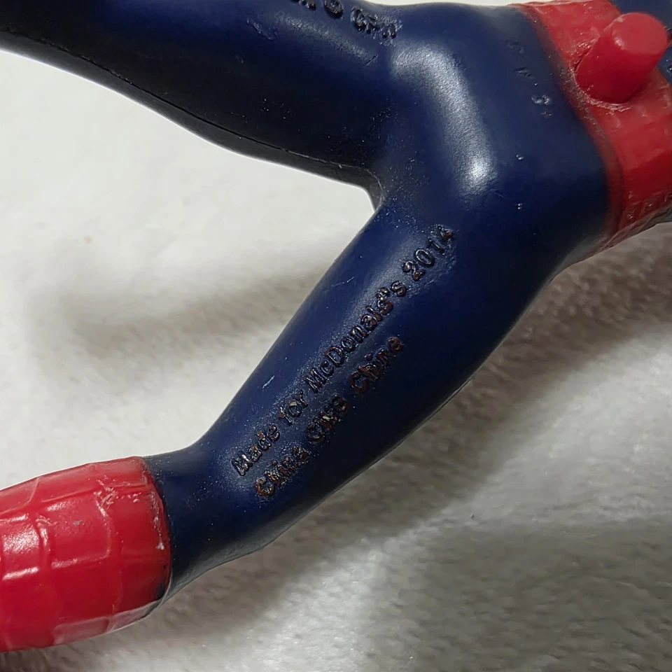 Spider Man Mcdonalds 2014 Kids Happy Meal Toy 4” - Image 3 of 4