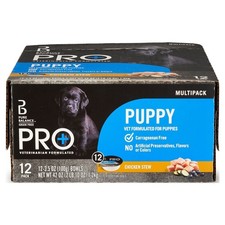 3.5oz 12ct Puppy Wet Dog Food Variety Pack 3.5 oz Bowls 12 Pack 8.64 per gallon