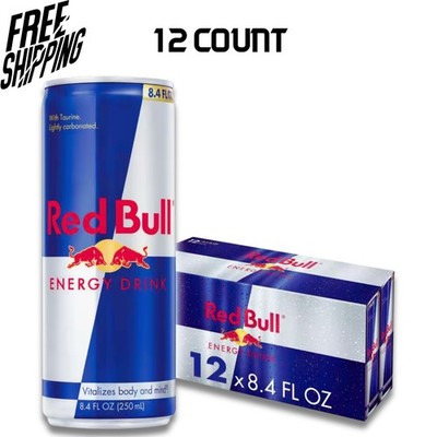 Red Bull Energy Drink, 114mg Caffeine, 12 fl oz Oz  (12 Pack)