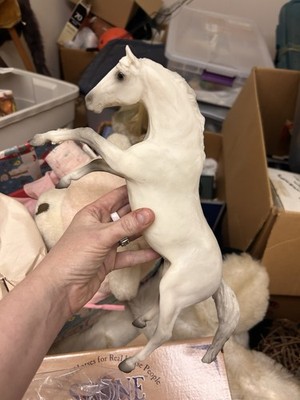 Peter Stone No.9671 White Rearing Horse