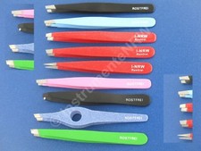 Gerade Pinzette Splitterpinzette Laborpinzetten Flachpinzette Schräg Spitz NEU