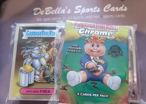 2022 Topps Chrome Garbage Pail Kids Original Series 5 Complete Base 100 Card Set - Picture 2 of 4