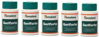 5 pack X Himalaya GERIFORTE 100 Tablets Antistress with antioxidants FREE SHIP
