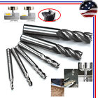 End Mills 4 Flutes Hss Cnc Cutting Tool Set 1/8 to 5/8" f Milling Aluminum Steel