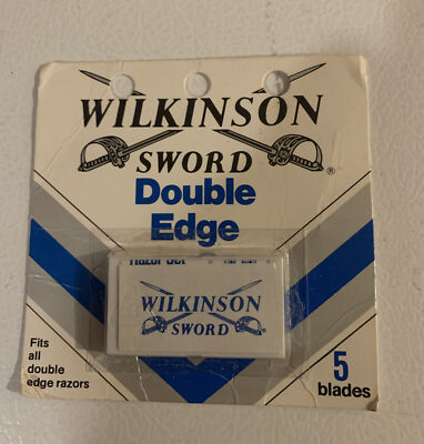 Vintage 1970s Stainless Steel 5 Blades Pack Shave NOS Unopened Sealed England UK