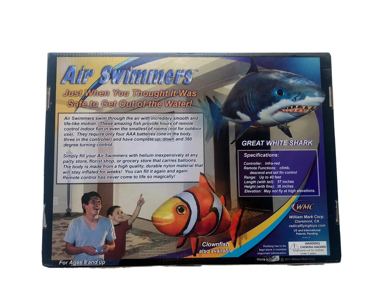WMC Air Swimmers Remote Control Flying Shark Unopened eBay