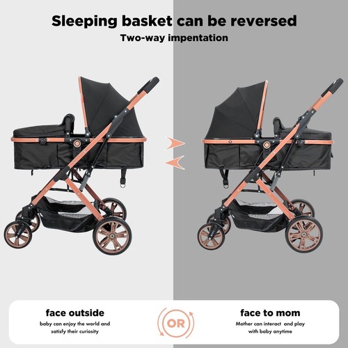 MEJOR Andador Plegable Bebe Cochecito Carriola Con Asiento De Coche Viaje Ninas - Imagen 5 de 7
