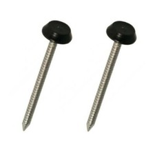250 x UPVC 30mm & 40mm Poly Top Pins Nails Plastic Headed Fascia Fixings