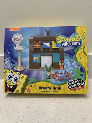 Nickelodeon SpongeBob Krusty Krab Construction Set Snap & Switch 95 Pcs Plankton