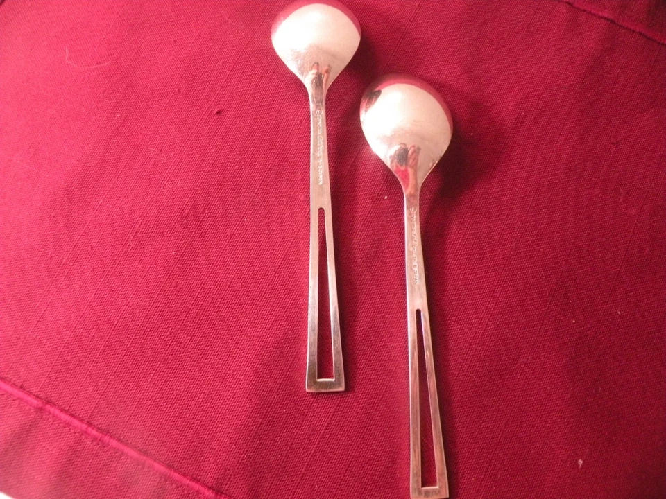 Set Of 2 Towle Supreme APERTO 18/8 Stainless Teaspoons Flatware Japan 6" - Image 4 of 4