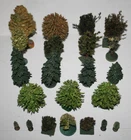 22 pc. Antique trees Putz Toy Erzgebirge German small forest