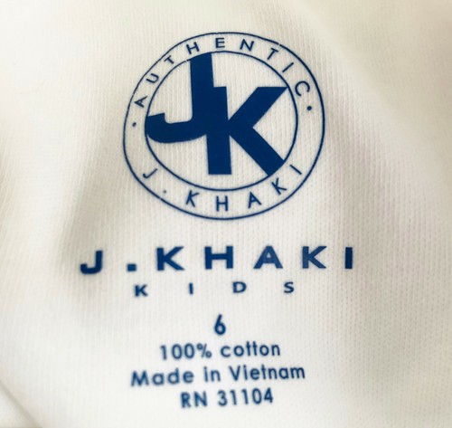 J. Khaki White Long Sleeve Turtleneck Cotton Top - Size 6 Years New With Tag! - Picture 2 of 3