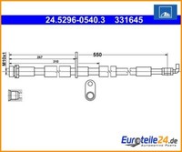 Bremsschlauch Ate 24.5296-0540.3 FüR Ford Kuga Ii