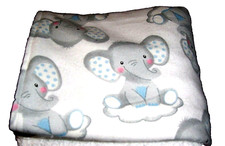 Baby Diaper Changing Pad Cloth Portable Washable Elephant Print with pockets