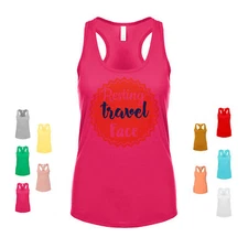 Resting Travel Face adventure wanderlust exploration journey Women's Tank