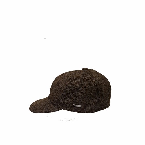 Cappello uomo Baseball visiera marrone spigato lana berretto Alfonso D'Este  hat | eBay