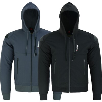 Waterproof Motorcycle Hoodie Mens Motorbike Armoured Softshell Hoody for  Men UK UK