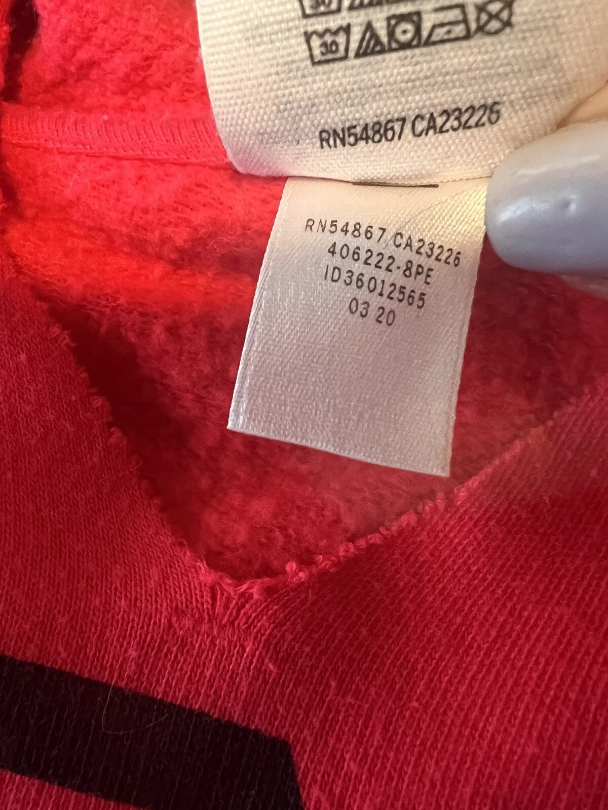 UNDERCOVER Felpa con cappuccio Victoria's Secret ROSA da donna rossa collo a V split collo taglia M