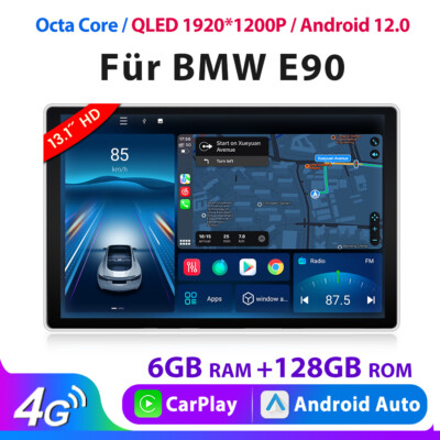 6+128G Carplay Für BMW E90 13.1''Android 13 Autoradio GPS Nav WIFI BT 4G SWC DAB+