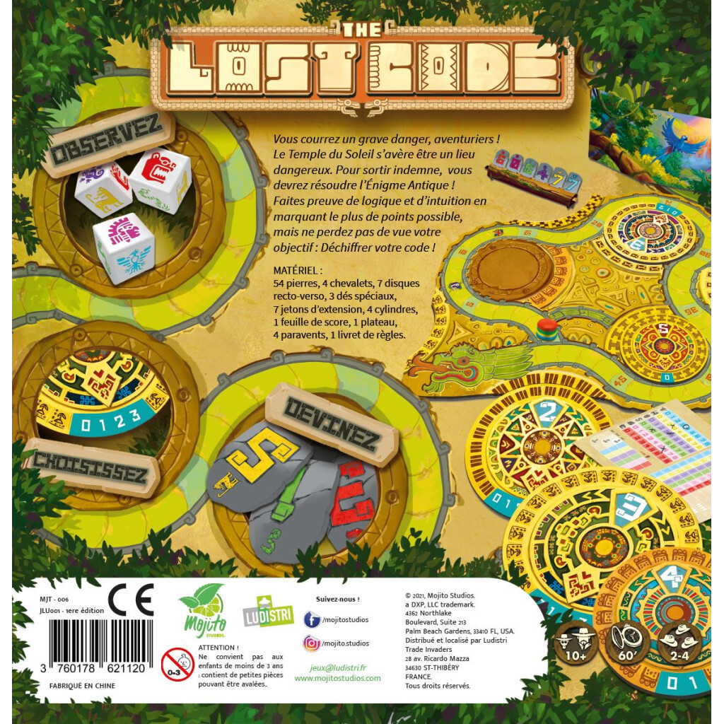 Jeu de déduction The Lost Code de Mojito Studios avec roues de pari double couche - 2