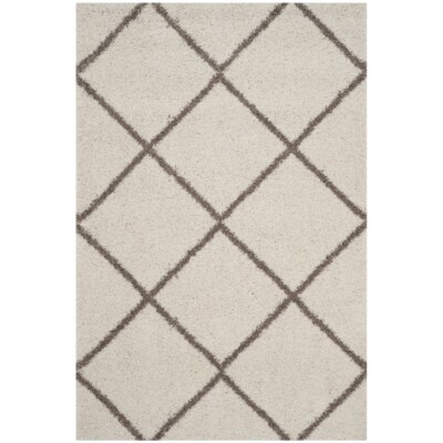 SAFAVIEH Hudson Shag Collection SGH281D Ivory / Beige Rug | eBay