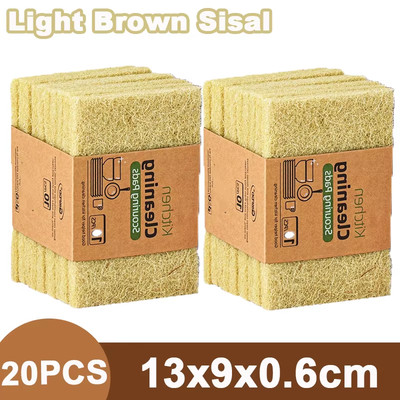 Sisal Mikrofaser Schwämme 5-20 Stück   Umweltfreundlich & langlebig