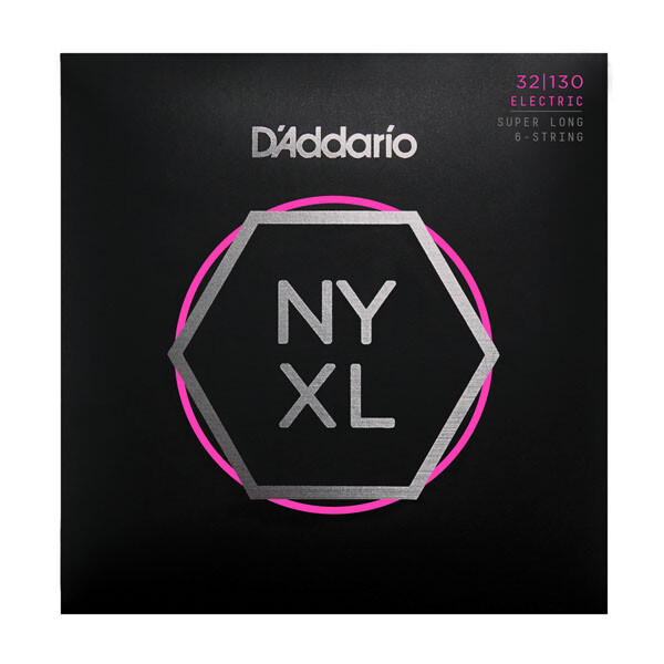 Bass Guitar Strings D'Addario NYXL32130SL Super Long Scale, 6-String 32-130