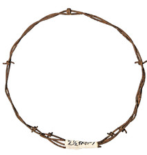 Authentic Antique Barbed Wire 2.5 ft Section Glidden 1870s Rusty Western Art Vtg