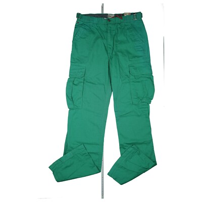 Tommy Hilfiger Walden Herren Cargo Jeans Hose Worker Outdoor S W30 L34 Grün NEU