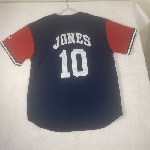 Rare Vintage Chipper Jones #10 Atlanta Braves Starter Jersey Mens XL EUC - Picture 4 of 12