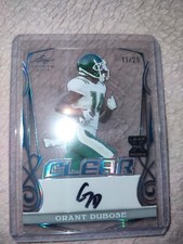 GRANT DUBOSE 2023 LEAF TRINITY FOOTBALL CLEAR ROOKIE ACETATE AUTO 11/25