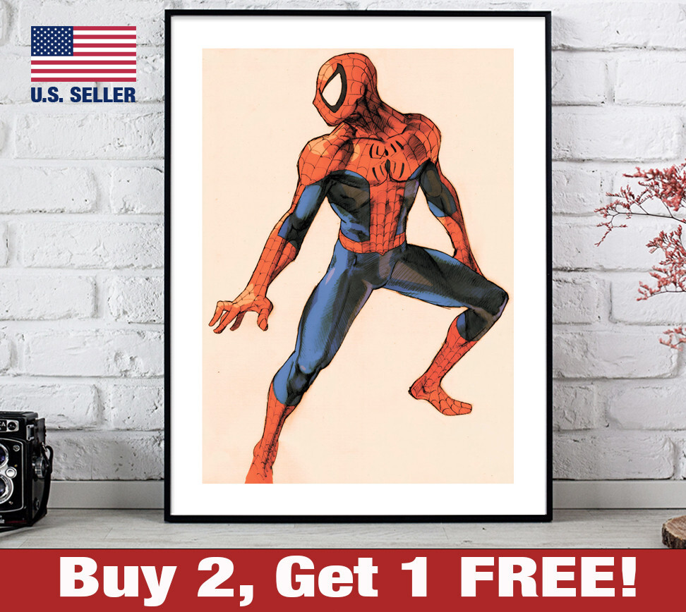 Marvel vs Capcom 2 Spider-Man Poster 18&quot; x 24&quot; Print MVC2 GameRoom 