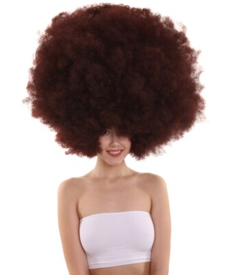 Jumbo Afro Perücke für Frauen - Oversized Halloween Cosplay Party Perücke - Super GRÖSSE