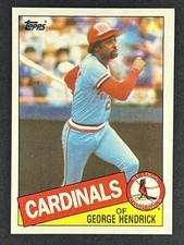 George Hendrick #60 1985 Topps St. Louis Cardinals