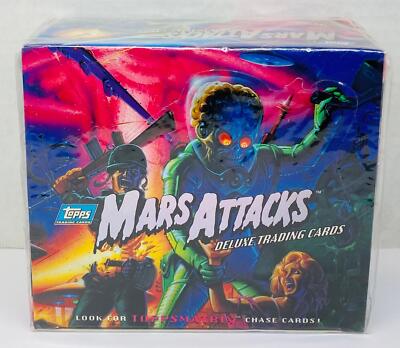 1994 Mars Attacks Deluxe Vintage Trading Card Box 36 Packs Topps Factory Sealed