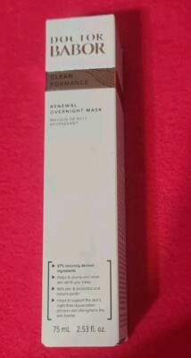 DOCTOR BABOR CLEAN FORMANCE RENEWAL OVERNIGHT MASK FULLSIZE 2.53 OZ NIB
